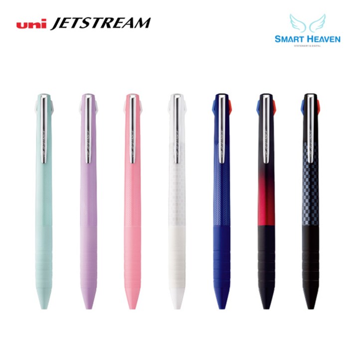 유니 제트스트림 3색 슬림컴팩트볼펜, 0.38mm, 라벤더