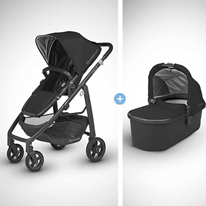 2018 uppababy 크루즈 유모차 - 제이크 (블랙 카본 블랙 가죽) Bassinet- 제이크 (블랙 카본), 본상품