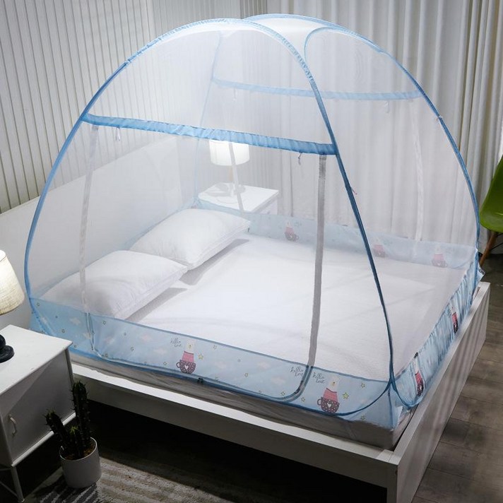 나뭇잎캐노피 사무실 이케아 침대 공장 도매 모기장 yurts 무료 설치 암호화 두껍게, 귀여운 곰, 1.2  2M 침대