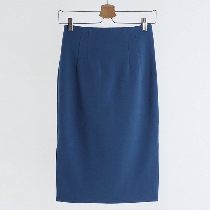 이푼아이 여성용 양옆트임 H라인 스판 펜슬 롱 스커트