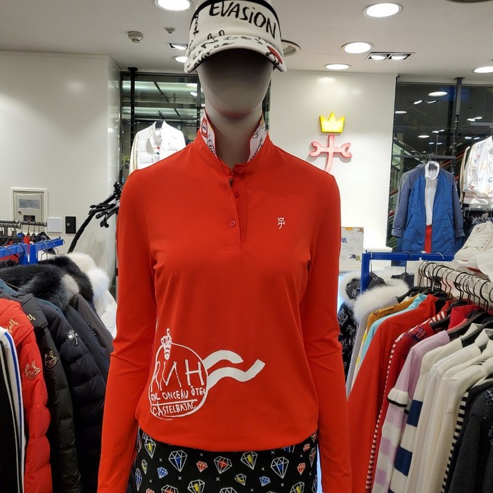 까스텔바작 골프여성_봄 간절기 카라 티셔츠_셰련되고 멋찐 티셔츠로 조끼나 아웃터와 코디하기 쉬워요_평촌점