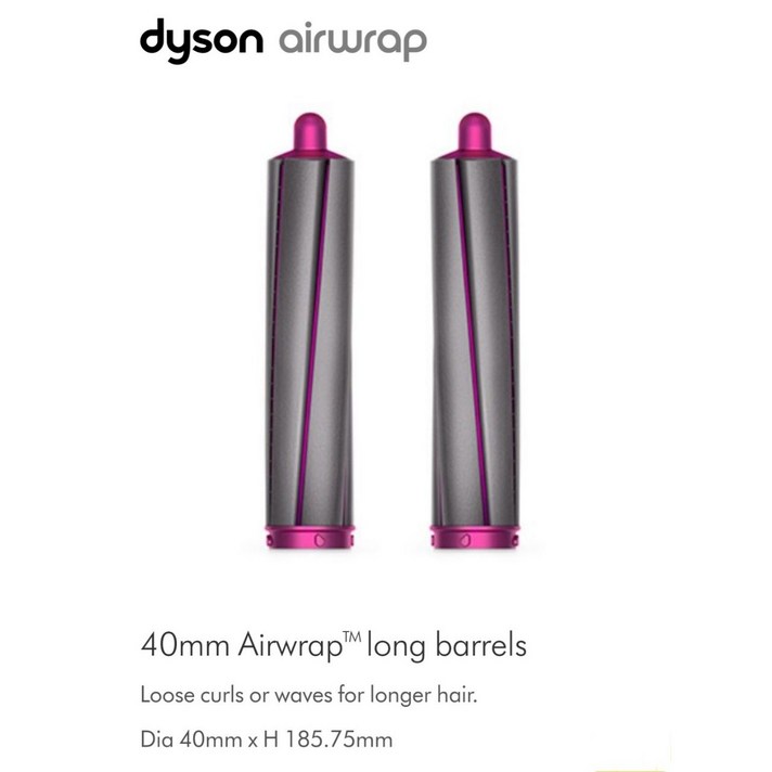 Dyson 다이슨 에어랩 스타일러 롱 배럴 30mm 40mm(1.6인치), 01 롱 30mm