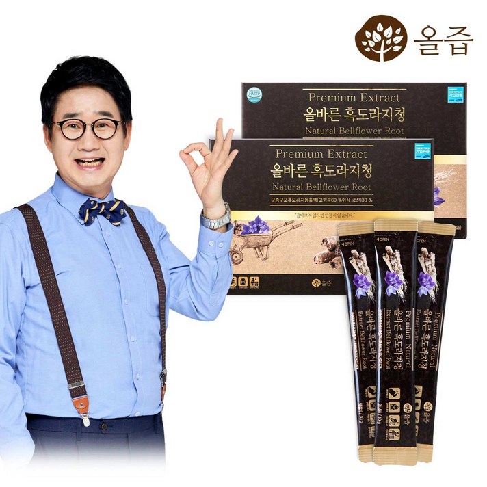 올즙 올바른 흑도라지청 30포 x 2세트, 30포 x 2박스, 10ml