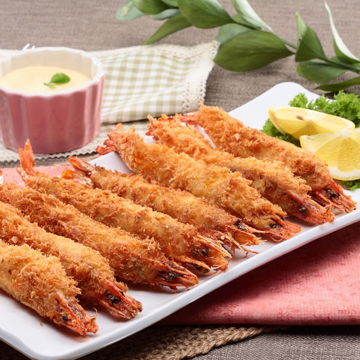 블랙타이거 통 왕새우튀김 320g 2팩 16마리, 통 왕새우320g(대), 2팩(16마리)