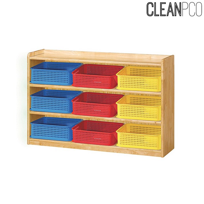 현대교구 H13-3 원목삼단 바구니장 리바트키즈/어린이옷장/유아수납장/아동책장/아이방가구/주니어가구/아동침대/일룸키즈/한샘키즈/어린이수납장