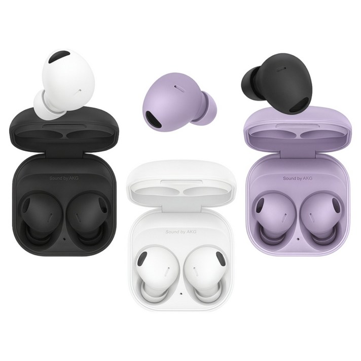 삼성 버즈2프로 중고 정품 왼쪽 오른쪽 본체 충전케이스 풀세트