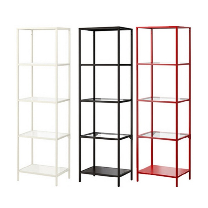 이케아 VITTSJO 유리장식장, 블랙브라운_302.146.79