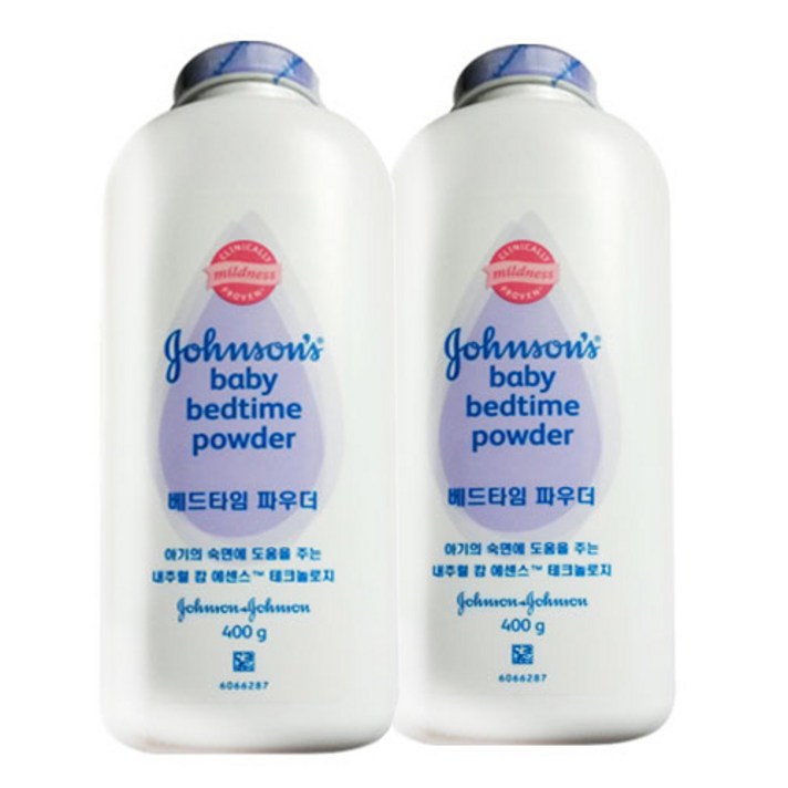 [존슨즈베이비] 베드타임 베이비 파우더 400g x2개 유아파우더, 2개