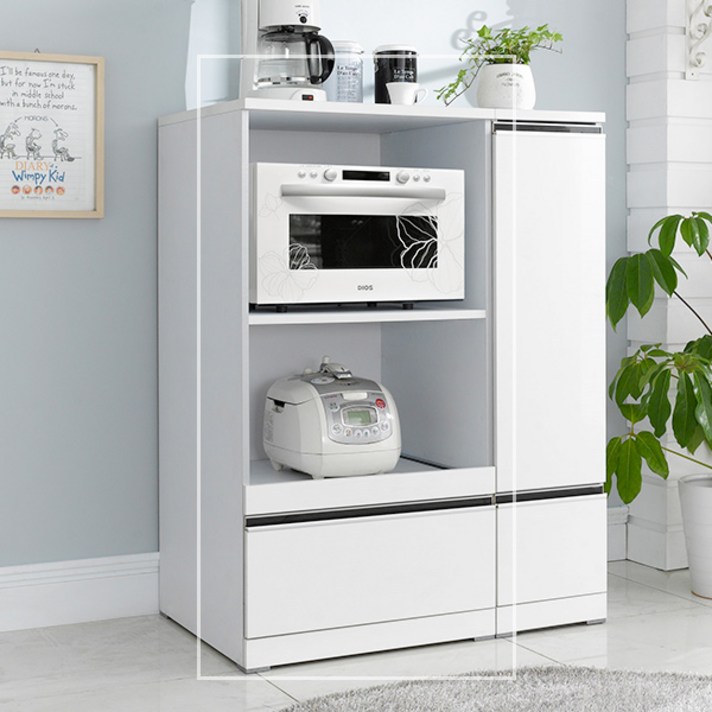 [엣지퍼니처 ]스텔라 1200 하이그로시 광파오븐렌지대, 펄화이트