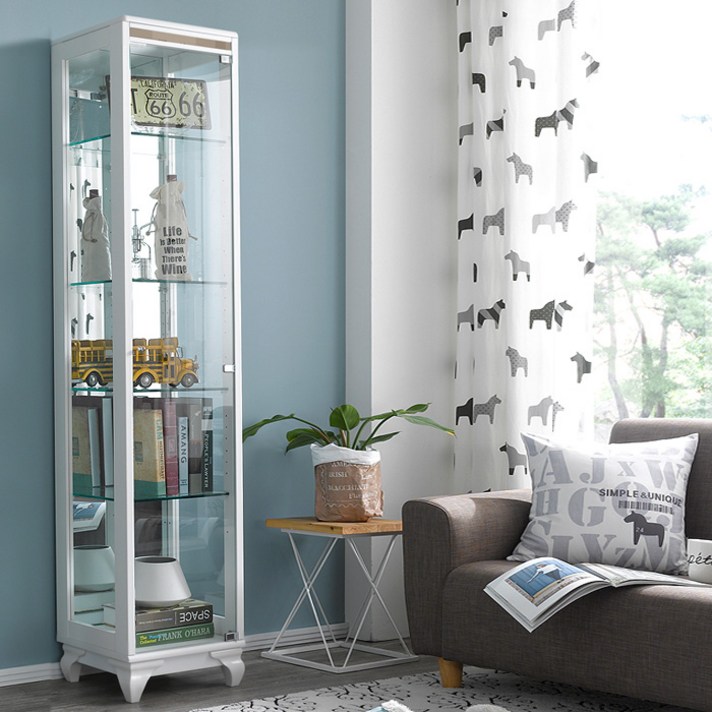 모던탑21 이지-프리미엄 400-5단 진열장/장식장, 화이트