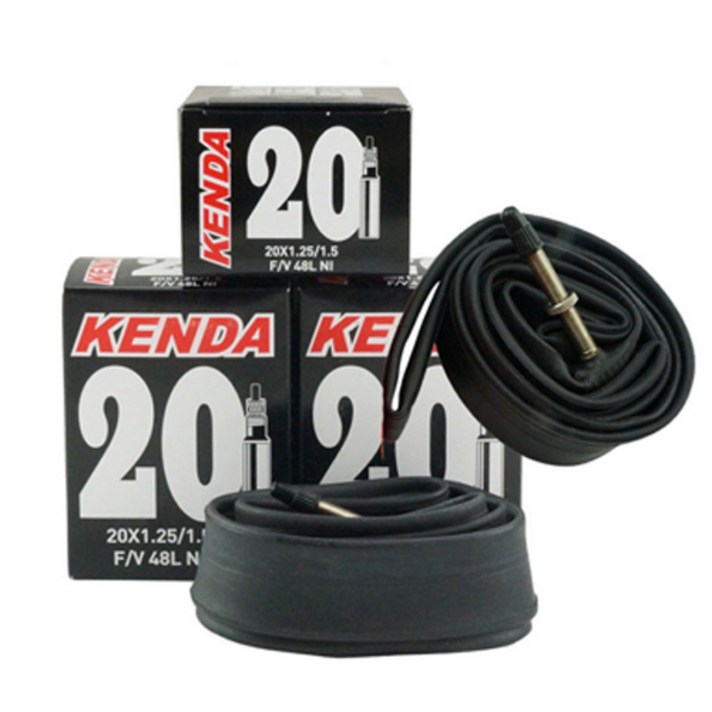 켄다 20인치 프레스타벨브 자전거 튜브 대만생산, 블랙