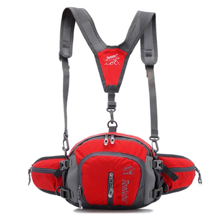 TANLUHU 아웃도어 힙색 TLH-322, 레드, 1개