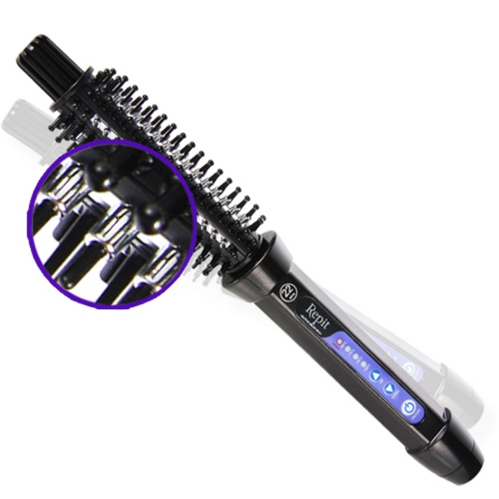 [정품]레삐 브러쉬 아이롱 22mm 고데기, AG-1102B, 블랙