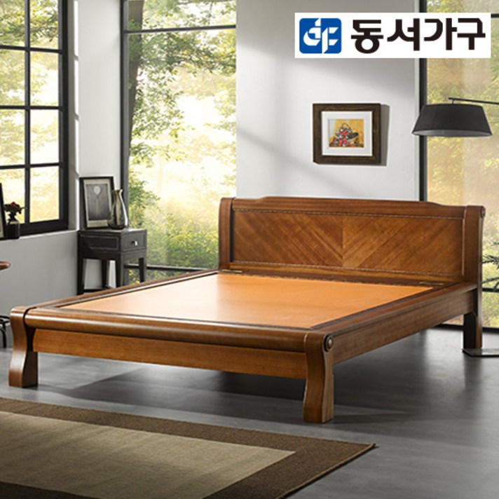 [동서가구]peaceful 황토 퀸침대 DFAC4370, 엔틱