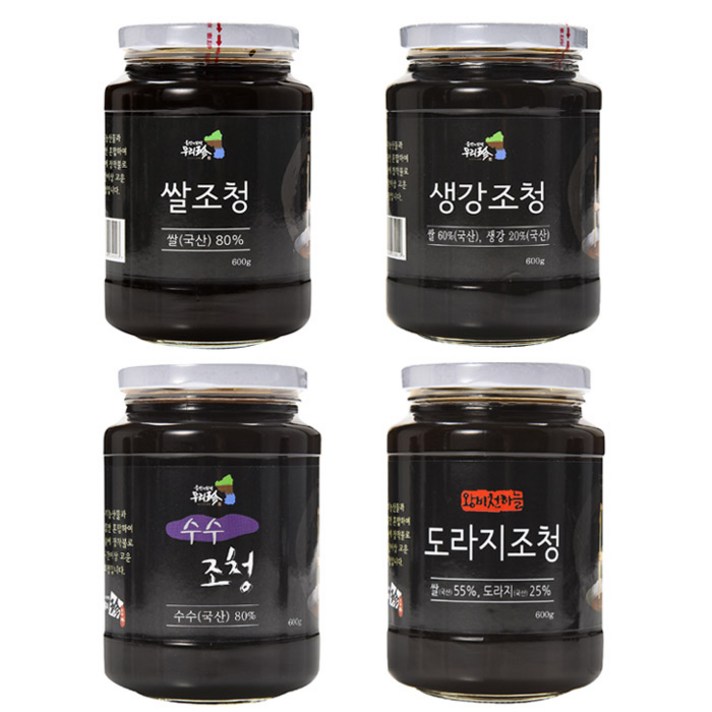 [왕비천하늘] 쌀 생강 수수 도라지 조청/국내산/전통방식/울진, 1병, 02_왕비천하늘 생강조청