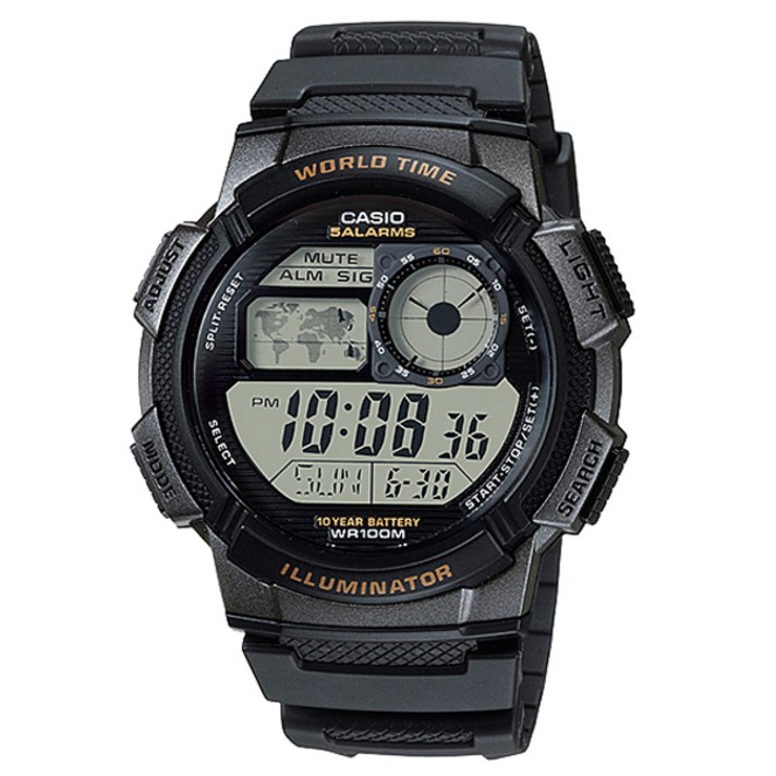 CASIO 100m방수 군인 AE-1000W-1 레저 스포츠시계