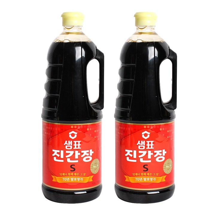 샘표 진간장 S, 1.8L, 2개