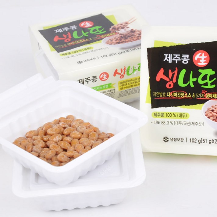 [으뜸엘] 국산 제주콩으로 만든 생나또(낫또), 51g, 60개