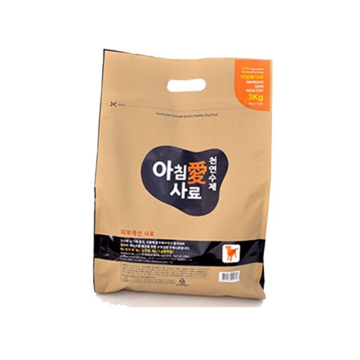 아침애 수제사료 피부건강 3kg, 1개