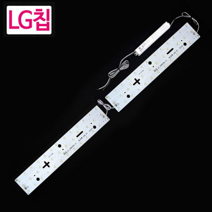 LED모듈 LG칩 욕실주방용 36W 모듈기판+안정기, 주광색