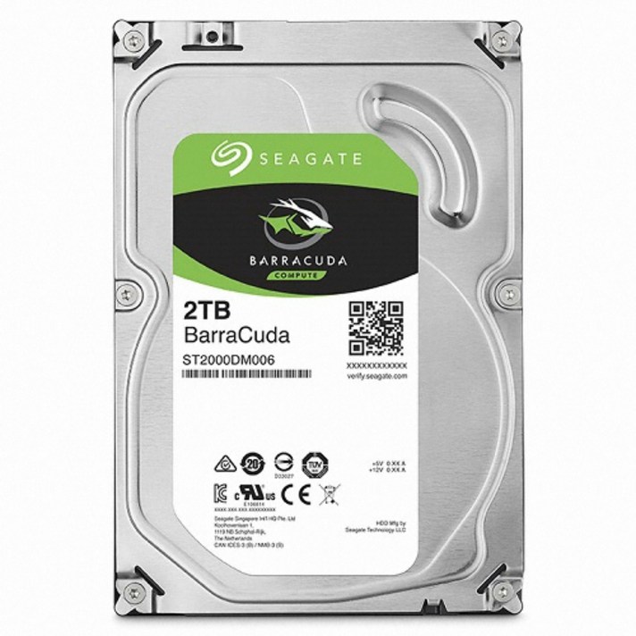 씨게이트 바라쿠다 2TB 하드디스크 ST2000DM008 HDD, 설명내포함