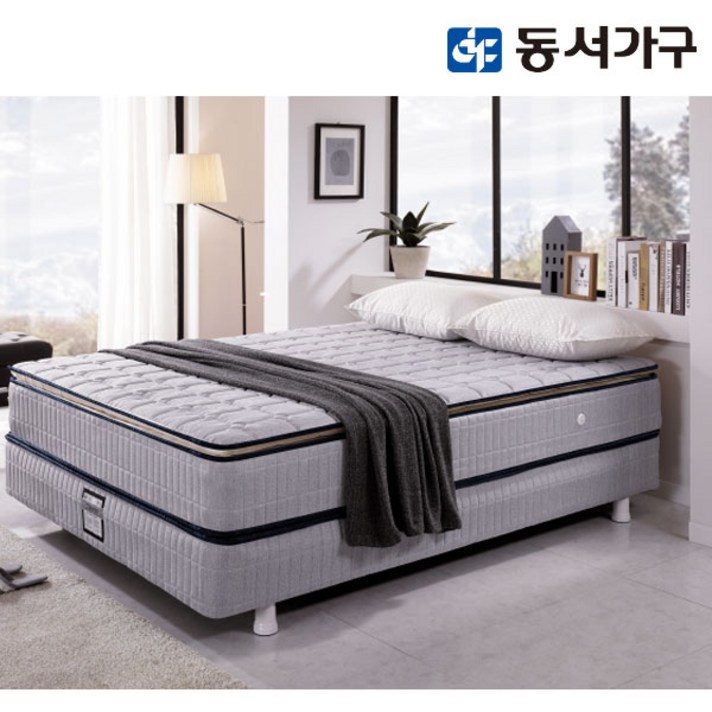 [동서가구] 알폰스 필로우탑 투매트리스 슈퍼싱글침대(9존) DF906492, 그레이