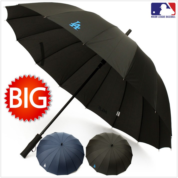 MLB 공인 [빅사이즈] 자동 장우산 [LA멜빵] (70x16K)
