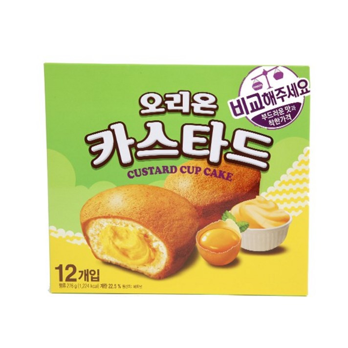 오리온 카스타드, 276g, 3개