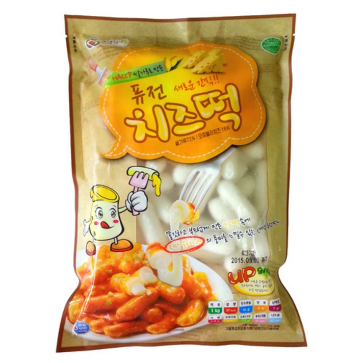 미쓰리 떡볶이용 모짜렐라 치즈쌀떡, 1kg, 1개