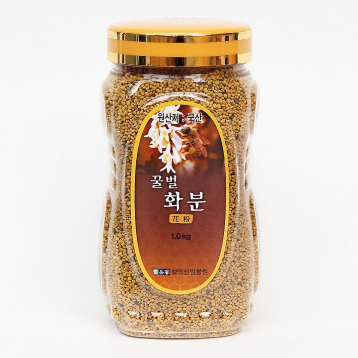 설악산밀봉원 [국산100%] 꿀벌화분_도토리꽃에서 얻은 도토리 꿀벌화분 1.0kg, 1개, 1.5L