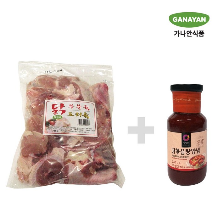 가나안식품 닭도리탕 세트(닭도리육+양념), 1세트