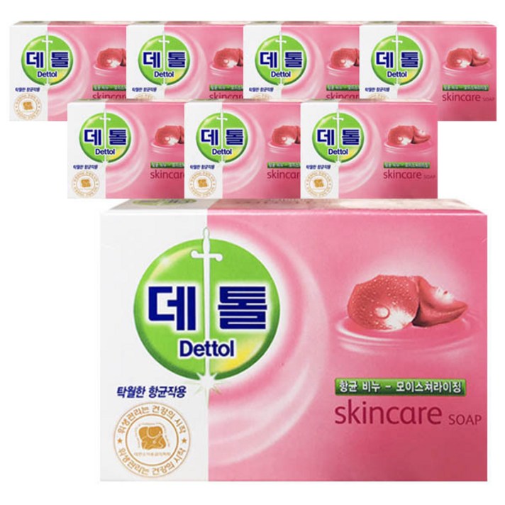 데톨 모이스쳐라이징 항균비누100g, 95g, 8개
