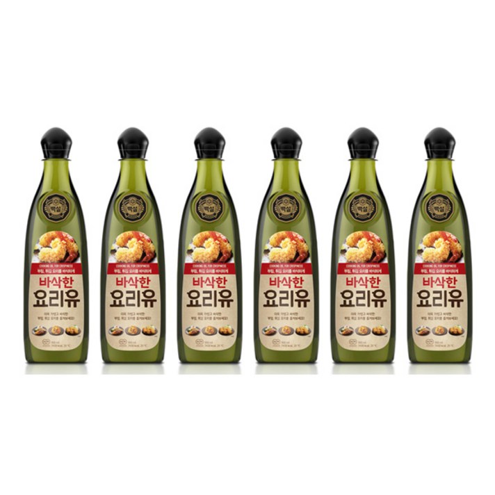 백설 바삭한 요리유 900ml x 6병