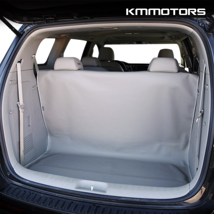 케이엠모터스 올뉴카니발 맞춤 전용 트렁크매트-차량용 방수 매트-그레이(1P), 1개