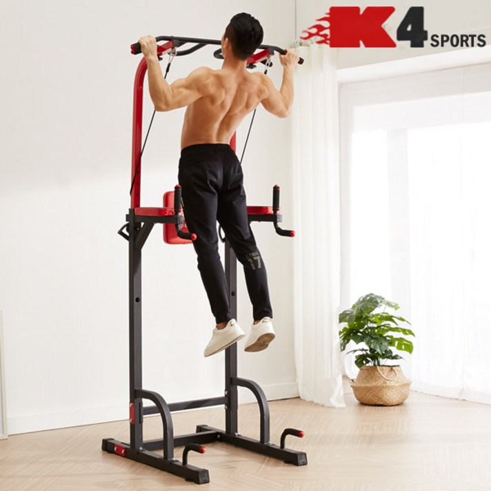K4스포츠아몸디 K4-312B(블랙) 치닝디핑 운동기구 턱걸이 철봉 아몸디스포츠