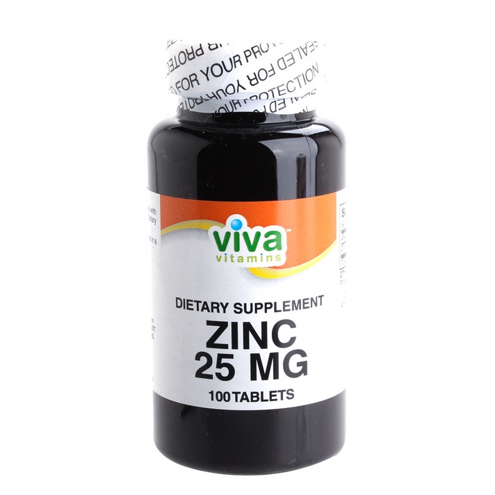 비바비타민 아연 25mg 타블렛 무설탕, 100개입, 1개