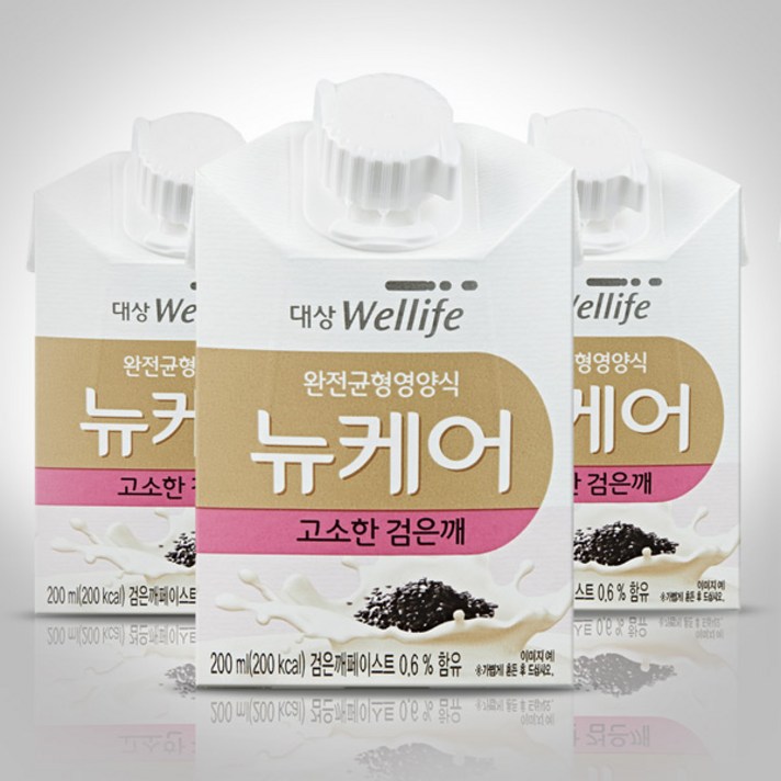 대상웰라이프 완전균형 영양식 뉴케어 검은깨맛, 200ml, 10팩