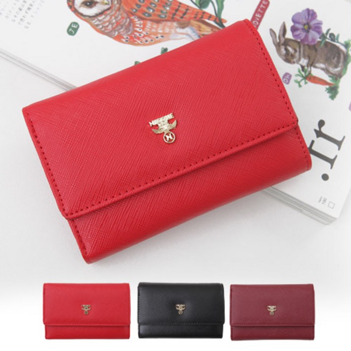 샬롯 여성용 중지갑 누꼴레릭카롤중지갑(LG004)