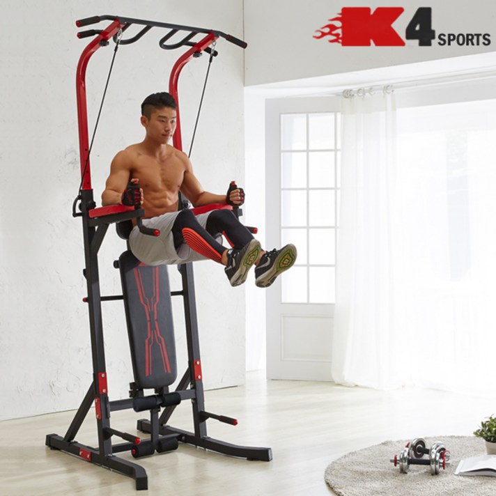 K4스포츠아몸디 K4-311 치닝디핑 싯업벤치 전신운동기구, 1개