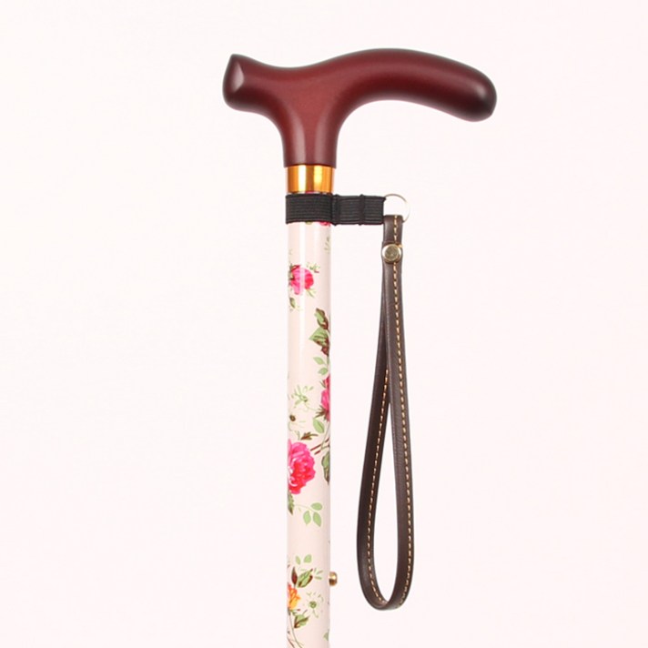 트레 지팡이 조절식지팡이, 라운드-화이트플라워, 화이트플라워