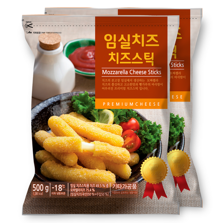 임실치즈 치즈스틱 500g, 2팩