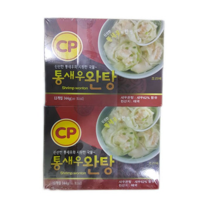 [코스트코] 씨피 통새우 완탕 144G X 4 48개, 4개