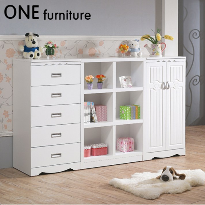 원퍼니처 클래스 서랍장+책장+옷장(풀세트) 아동서랍장/수납장, 서랍장+책장+옷장(풀세트)/화이트