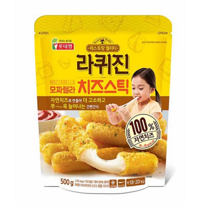 롯데 모짜렐라 치즈스틱, 500g, 2봉