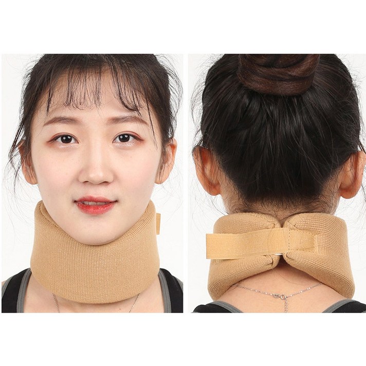 라온다온 라온텐 기본 목보호대 목밴드 남녀공용, 목밴드 베이지 S