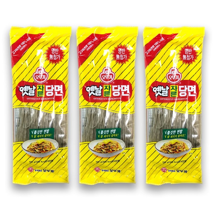 오뚜기옛날 자른당면, 100g, 3개