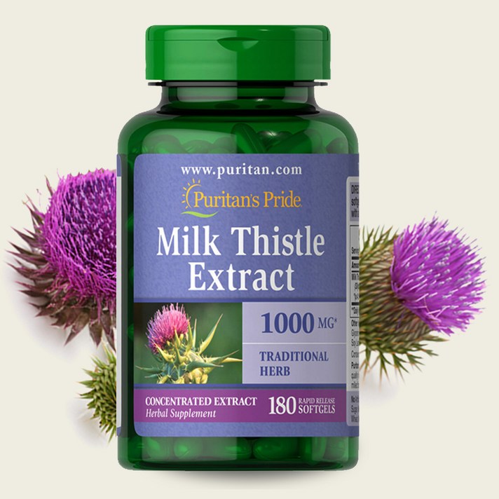 퓨리탄 프라이드 밀크씨슬 Milk Thistle 1000mg 180정, 1개