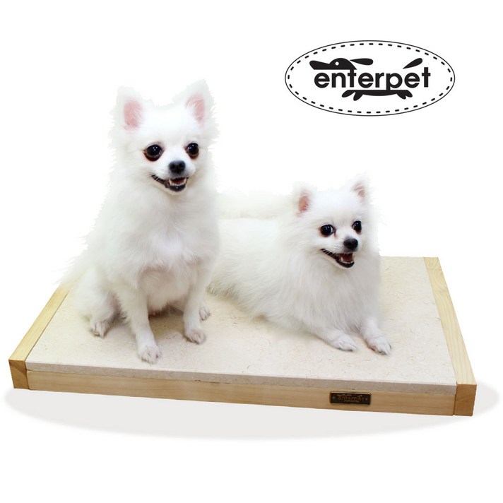 엔터펫 애견 강아지 고양이 천연 대리석 원목침대 쿨매트 대리석매트