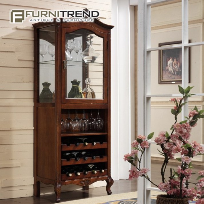 퍼니트랜드 엔틱가구 렘수 와인 장식장 앤틱수납장 와인다이, 단품