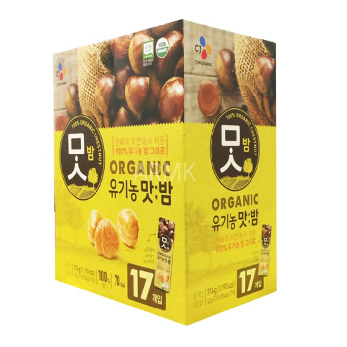 맛밤 유기농, 42g, 10개